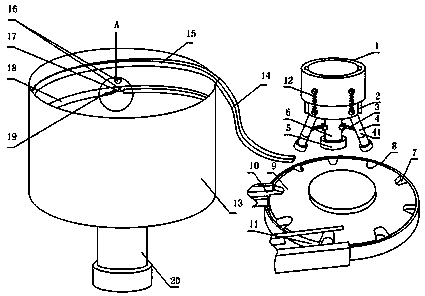 Medicine bottle cap packaging device