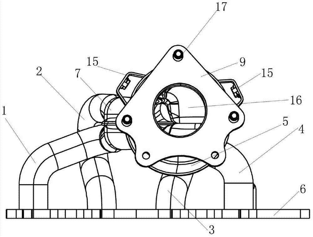 Tightly-coupled exhaust manifold assembly