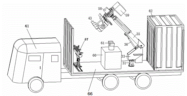 Integrated detection truck for road tunnel defects