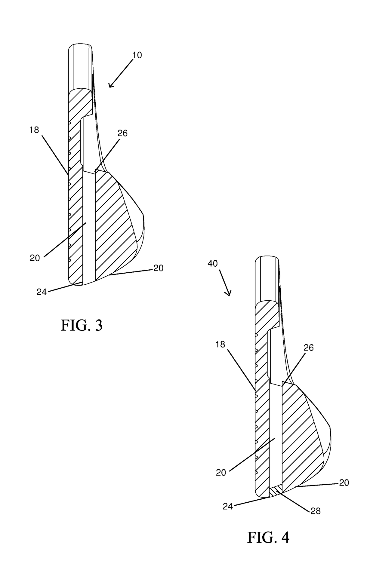 Forged slotted iron golf club