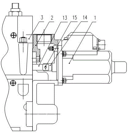 Offset connection structure between actuator and fuel injection pump