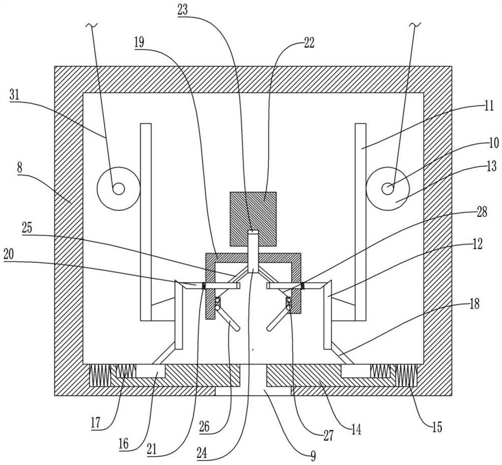 Automatic glass tank production device