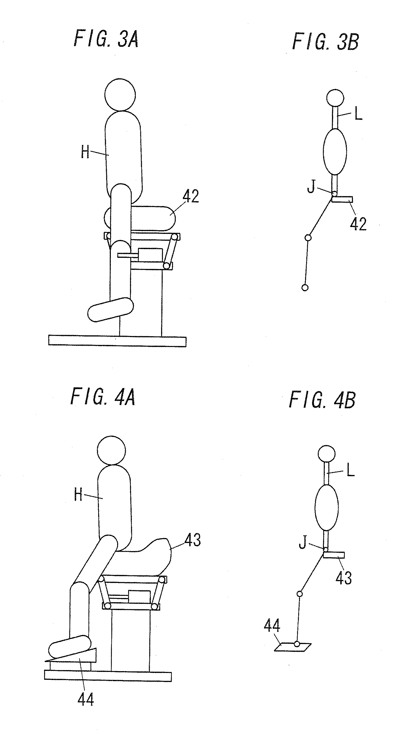 Method and system of simulation and measurement related to optimum operating condition for support base of passive exercise machine