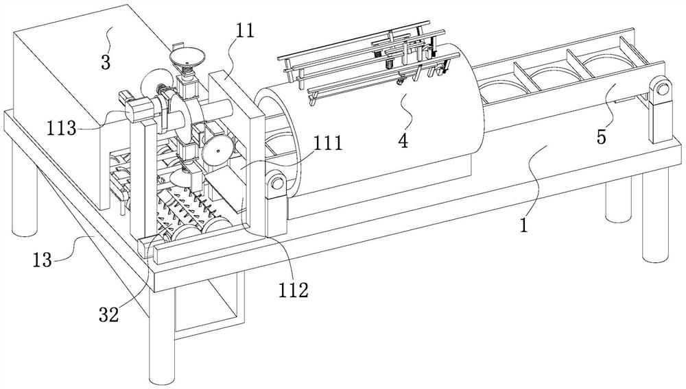 A refined coconut automatic peeling machine