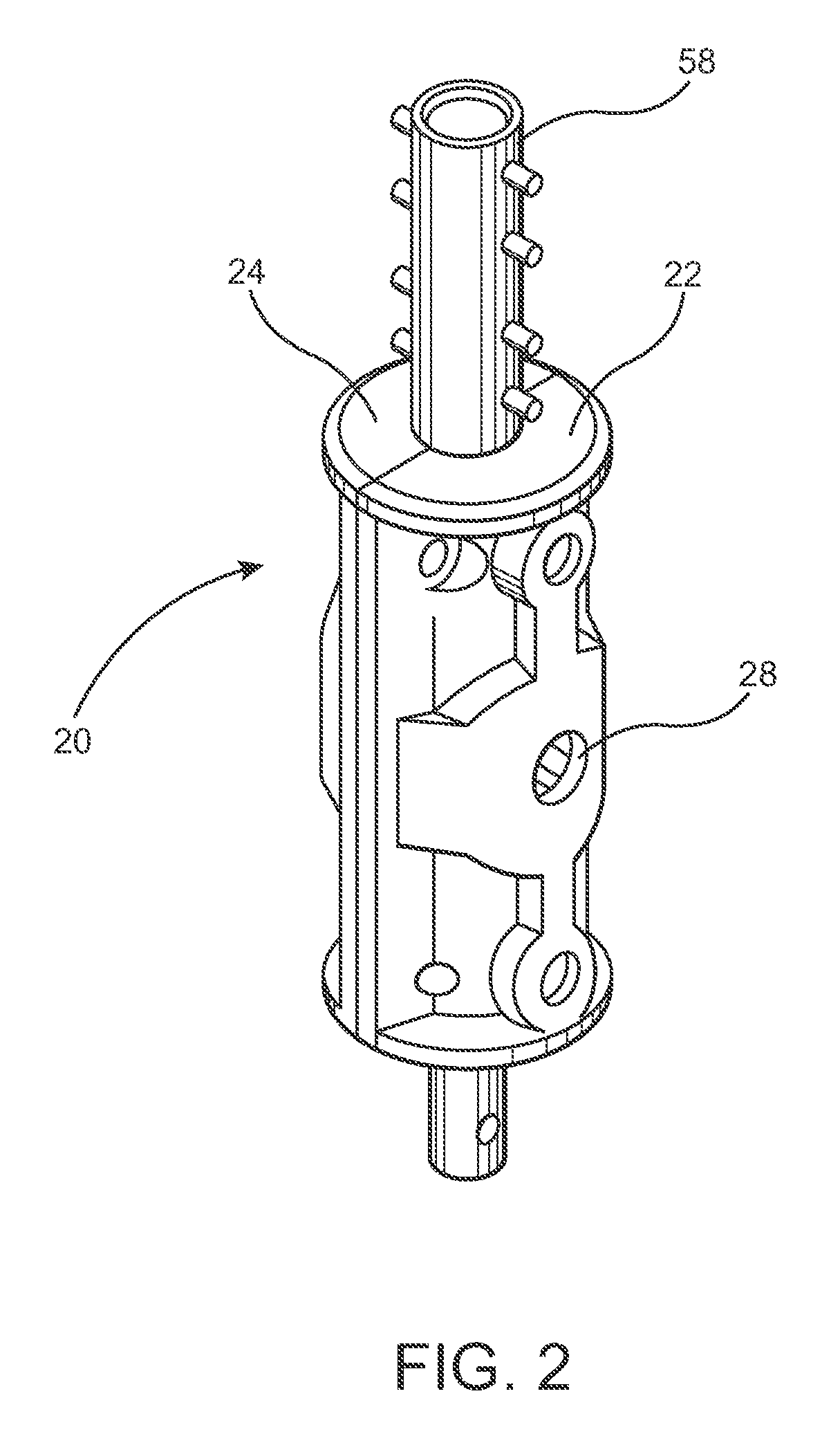 Crank handle positioning assembly for an umbrella