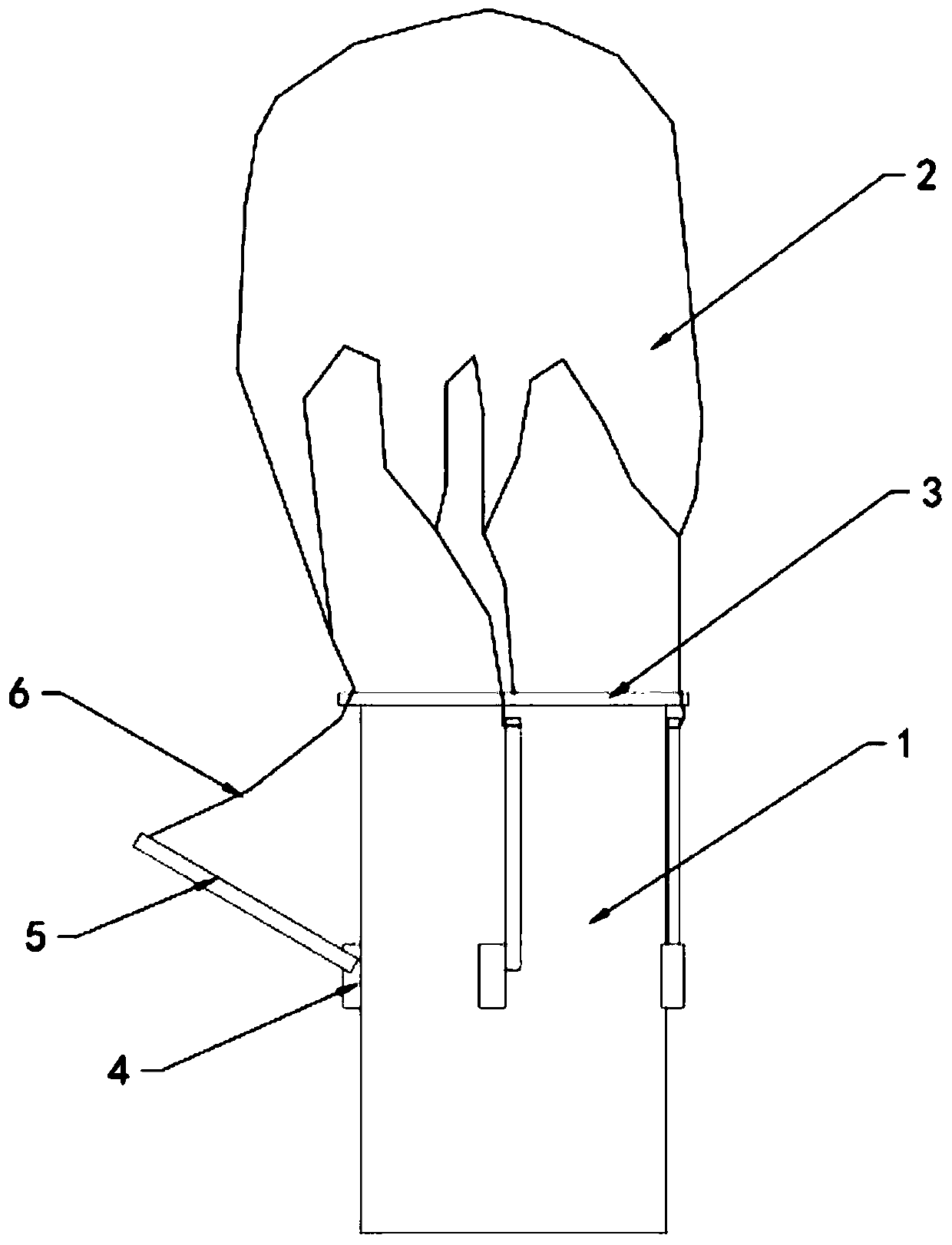 Air-drop positioning landing device