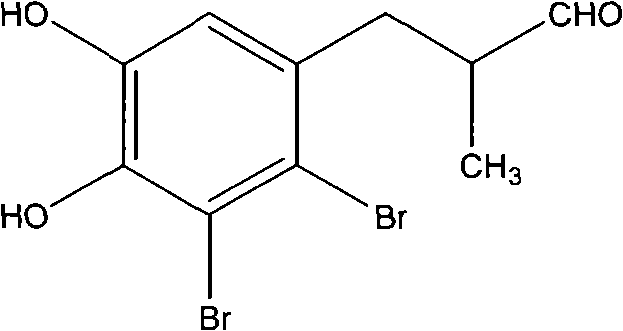 Application of bromine phenolic compound in preparing medicament for treating type 2 diabetes or adiposis