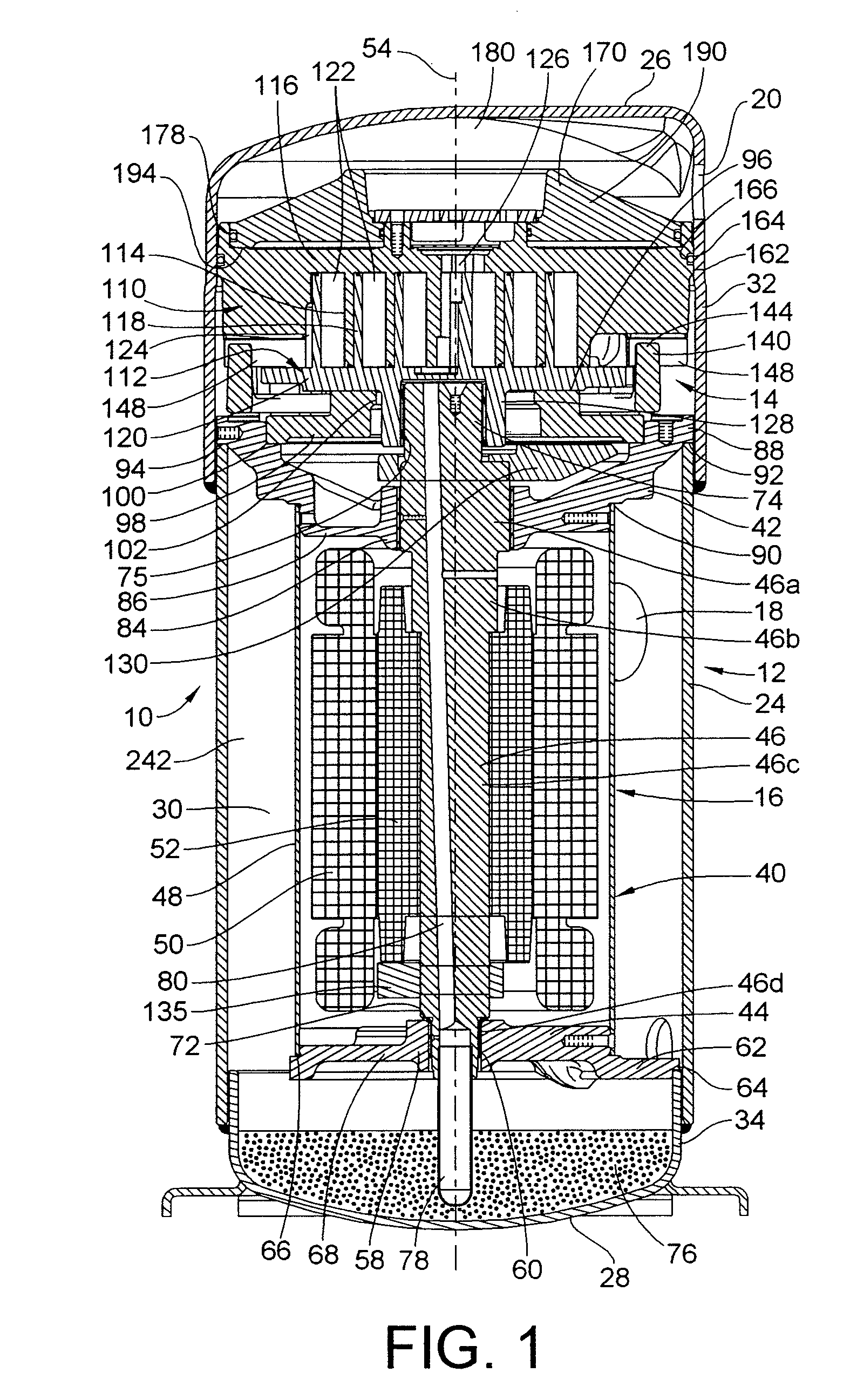 Scroll Compressor and Baffle for Same