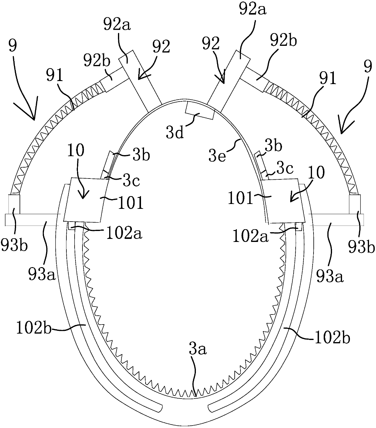 Bracelet with timing contraction function