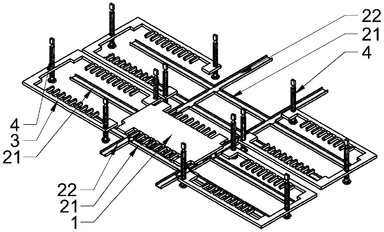 Spherical wheel two-way moving parking space mechanism