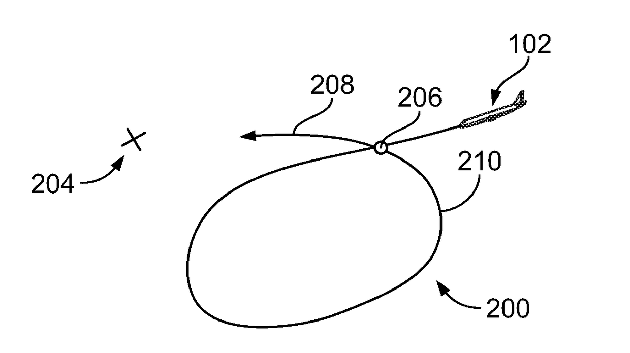 Aircraft flight path holding pattern system and method