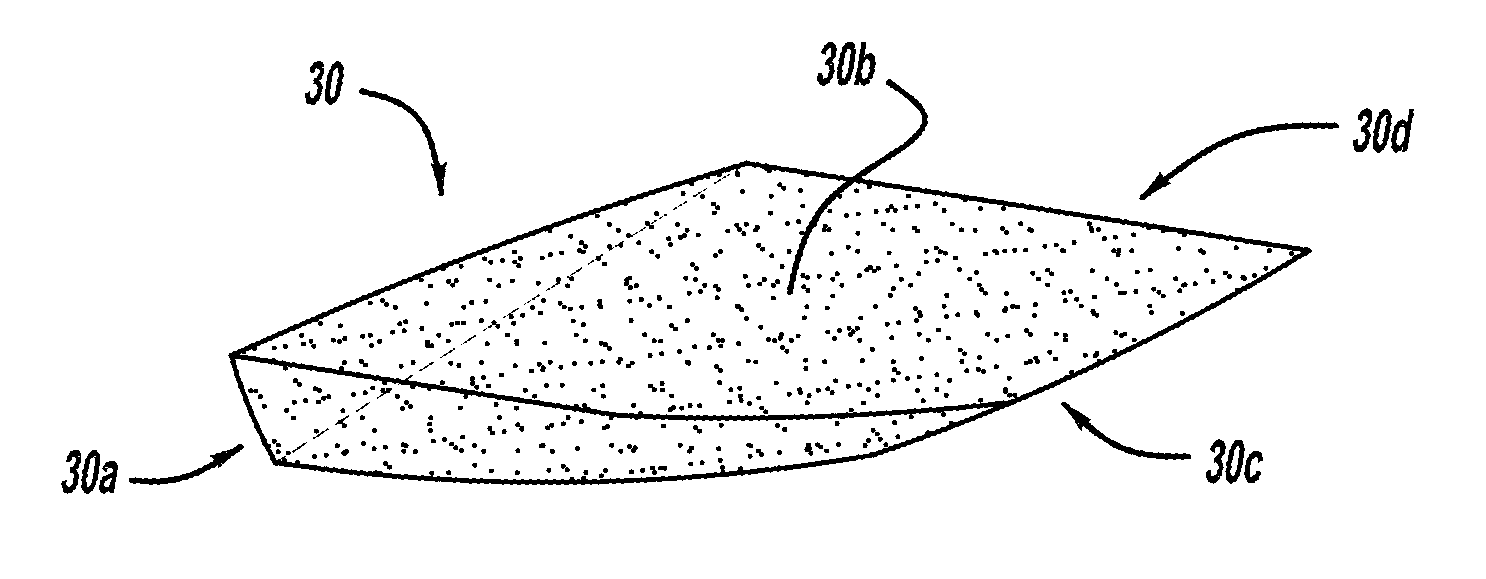 Forefoot wedge insert for footwear