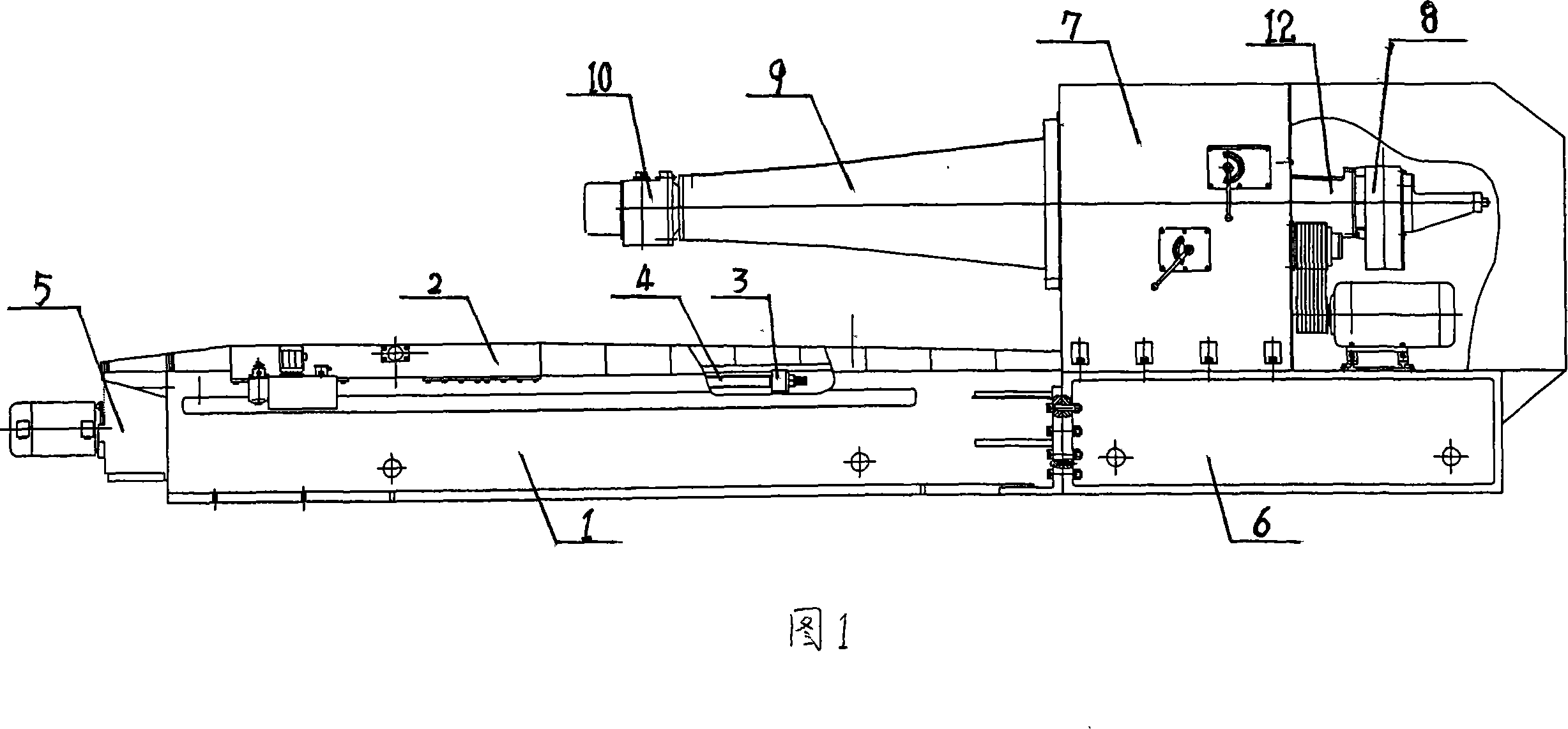 Long extended single-arm boring machine