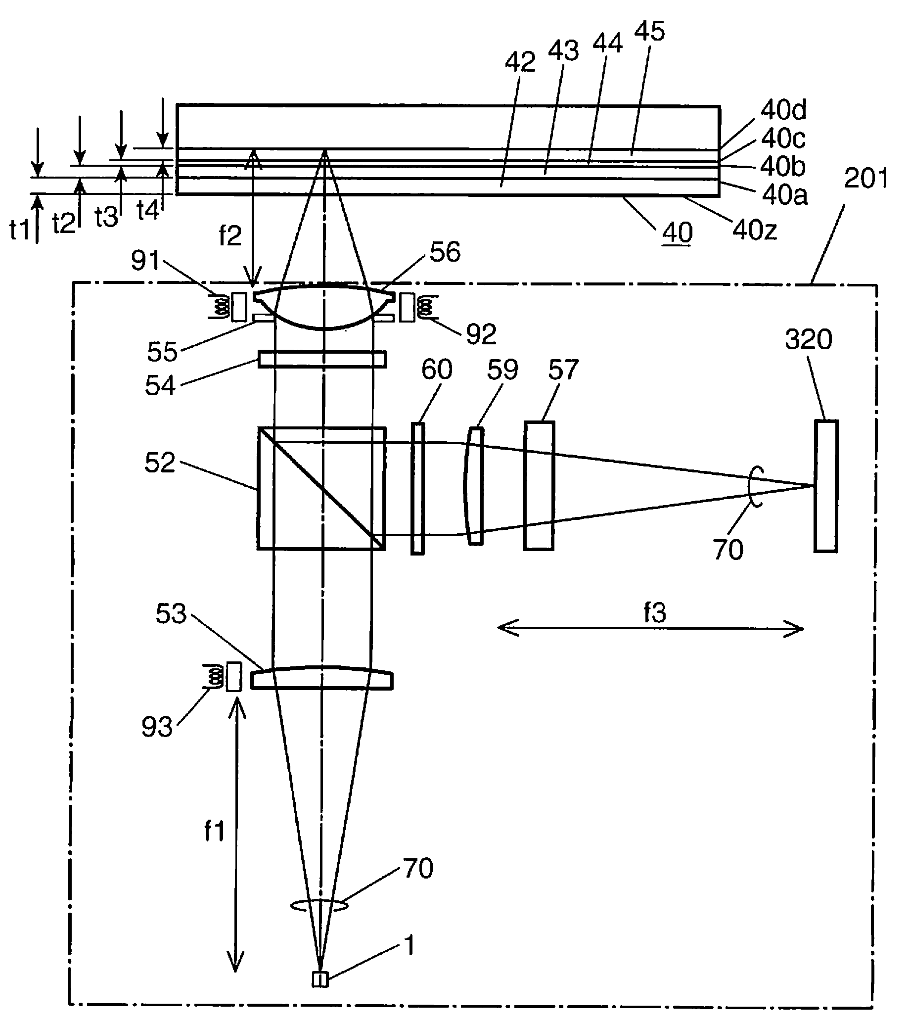 Optical recording medium, and optical information device