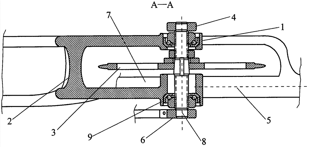 Collocation method of bicycle center shafting loss resistance