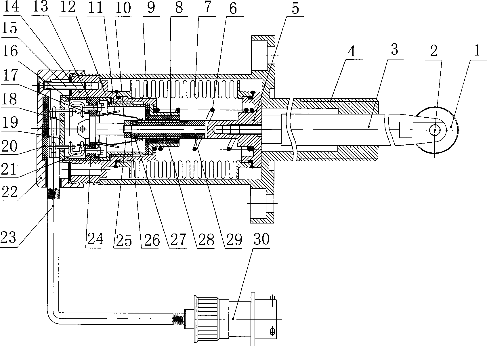 Sealed travel switch