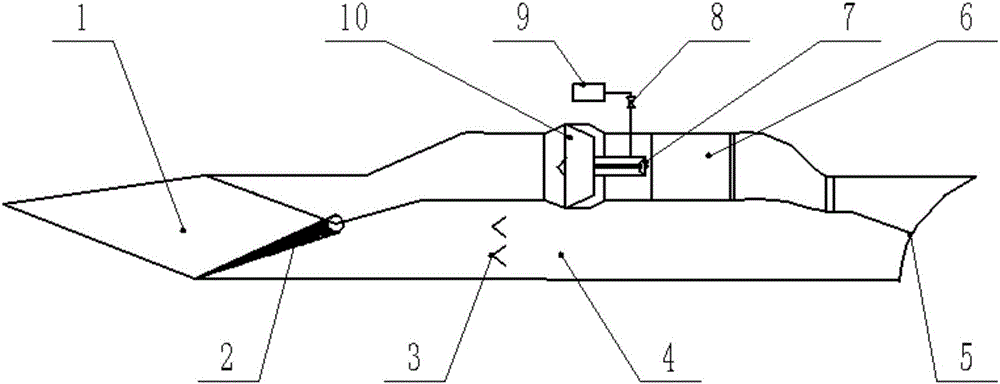 Air turbine-ramjet combined engine and working method thereof