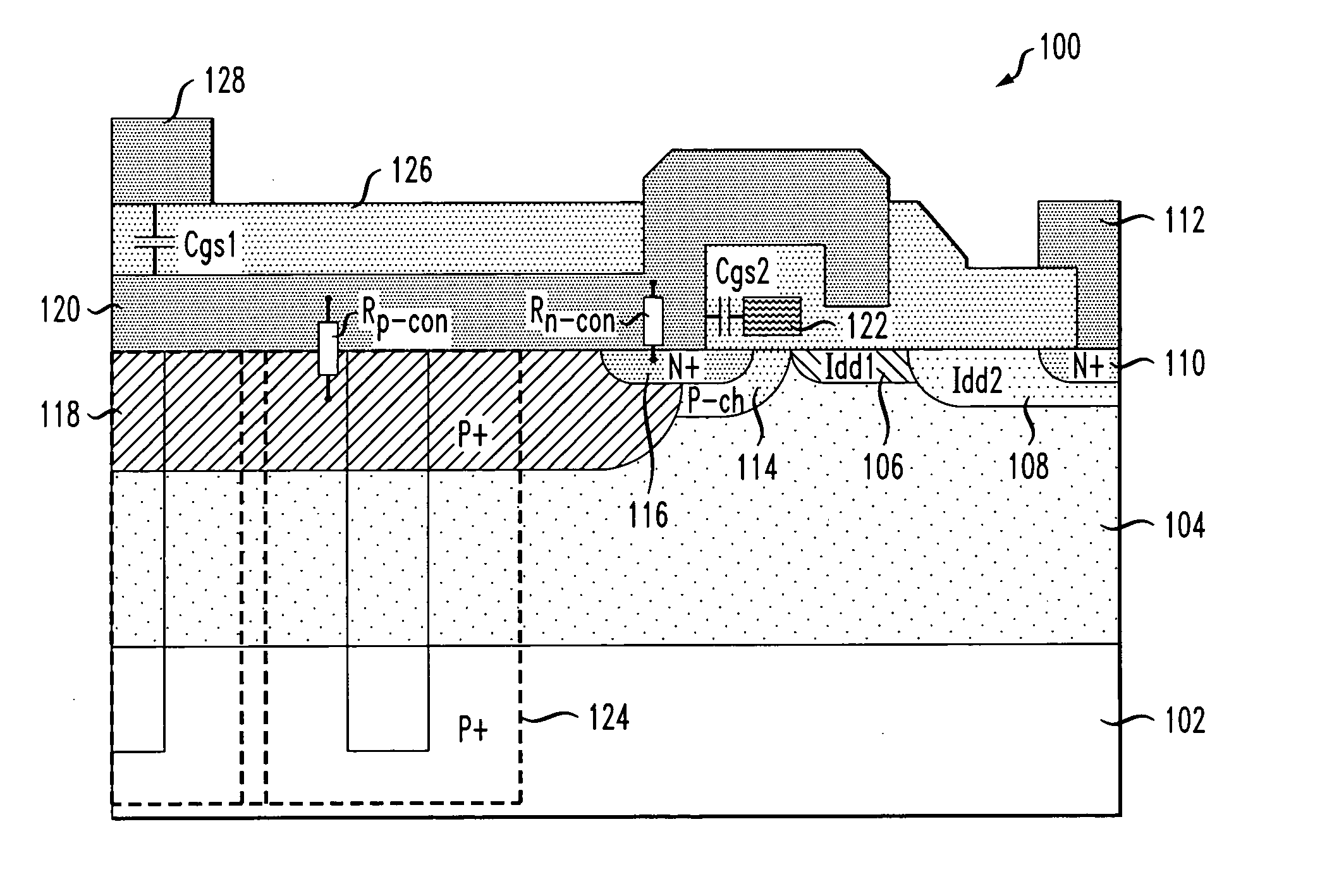 Metal-oxide-semiconductor device with enhanced source electrode