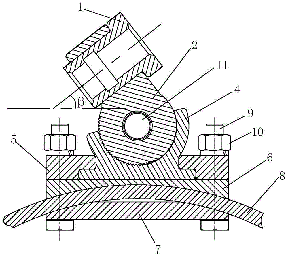 Angle adjustable type magazine tool assembly for bituminous pavement cold milling machine