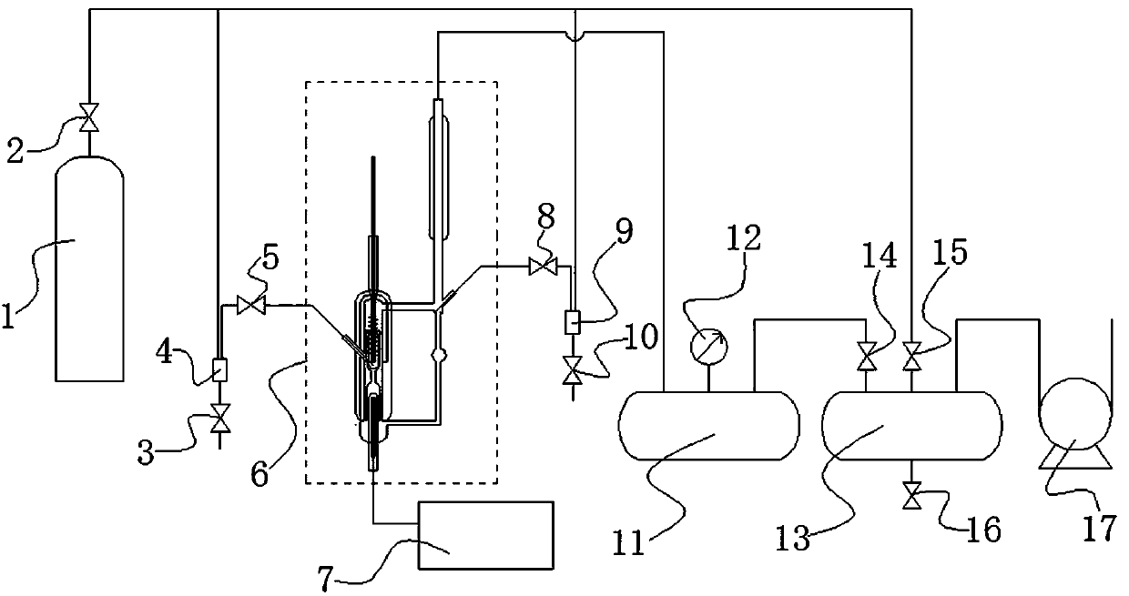 A decompression gas-liquid balance measurement system