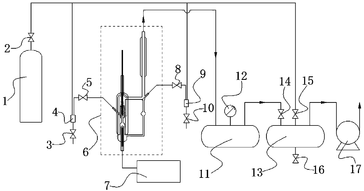 A decompression gas-liquid balance measurement system