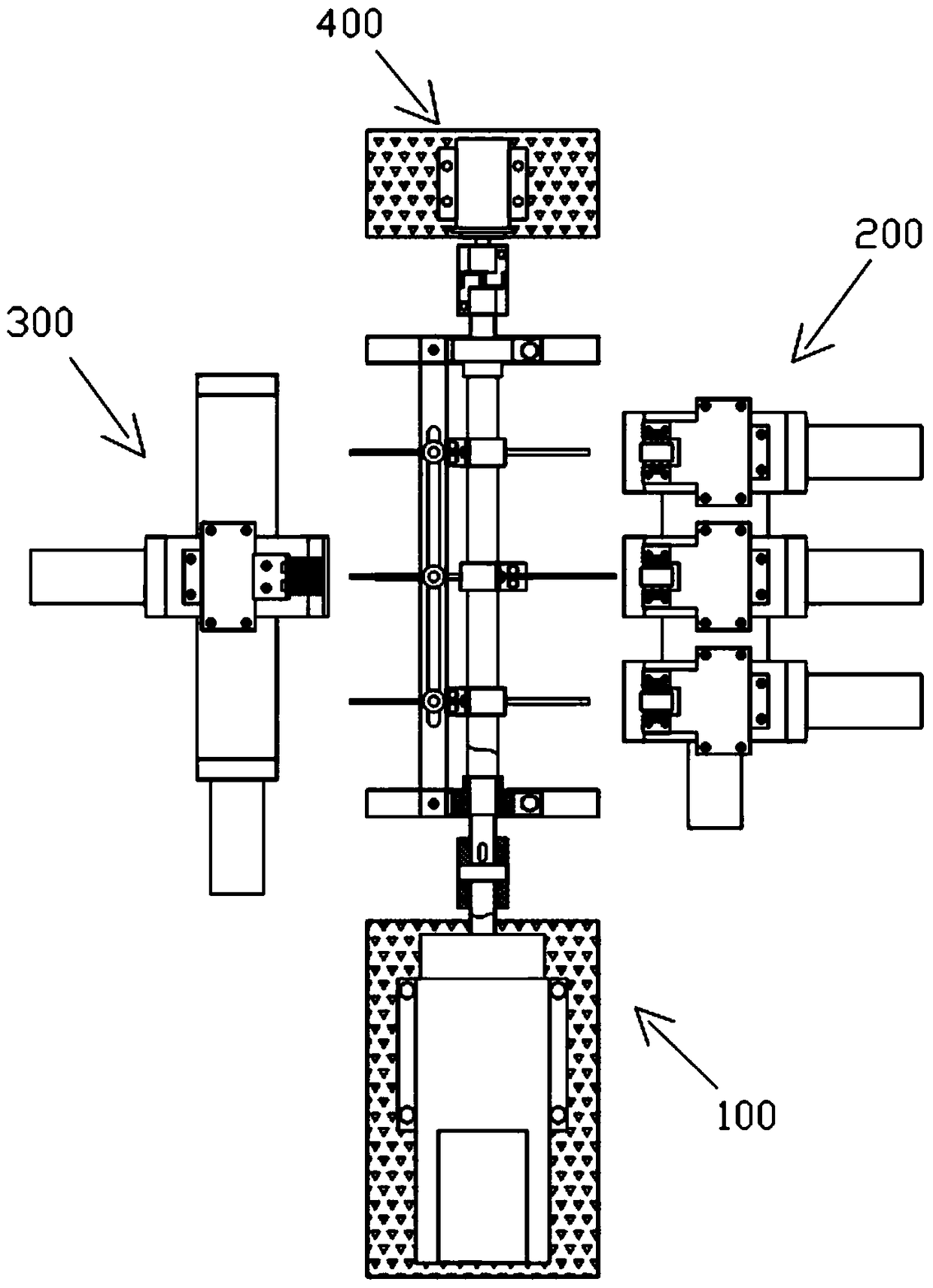 Fatigue testing machine for stripping elements of sugarcane leaf strippers