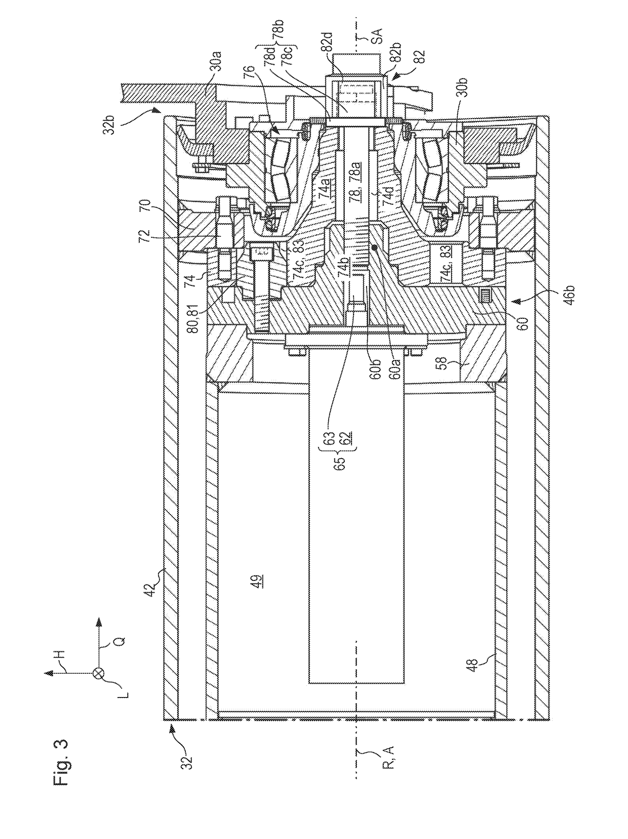 Earth working machine whose rotatable working apparatus, for installation on the machine, is conveyable into its operating position using an onboard actuator