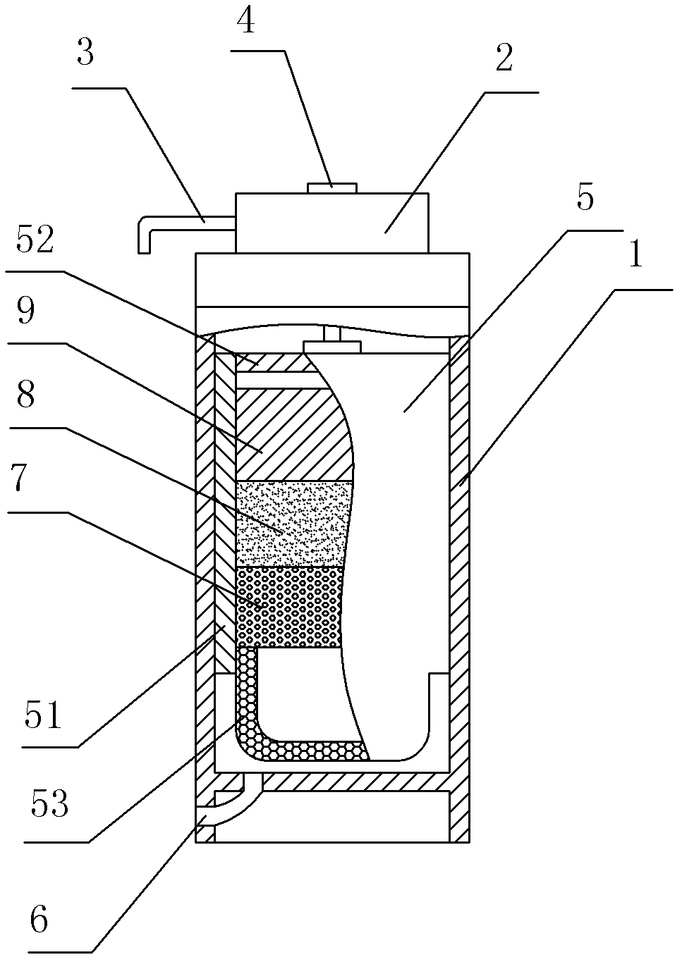 A device for simulating natural spring water