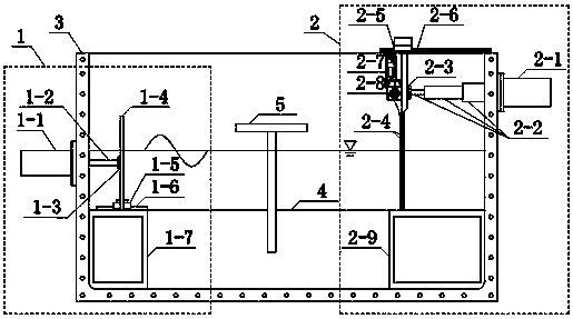 Hydraulic driving type push plate wave making test device under supergravity condition