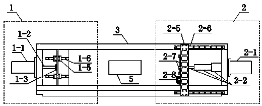 Hydraulic driving type push plate wave making test device under supergravity condition