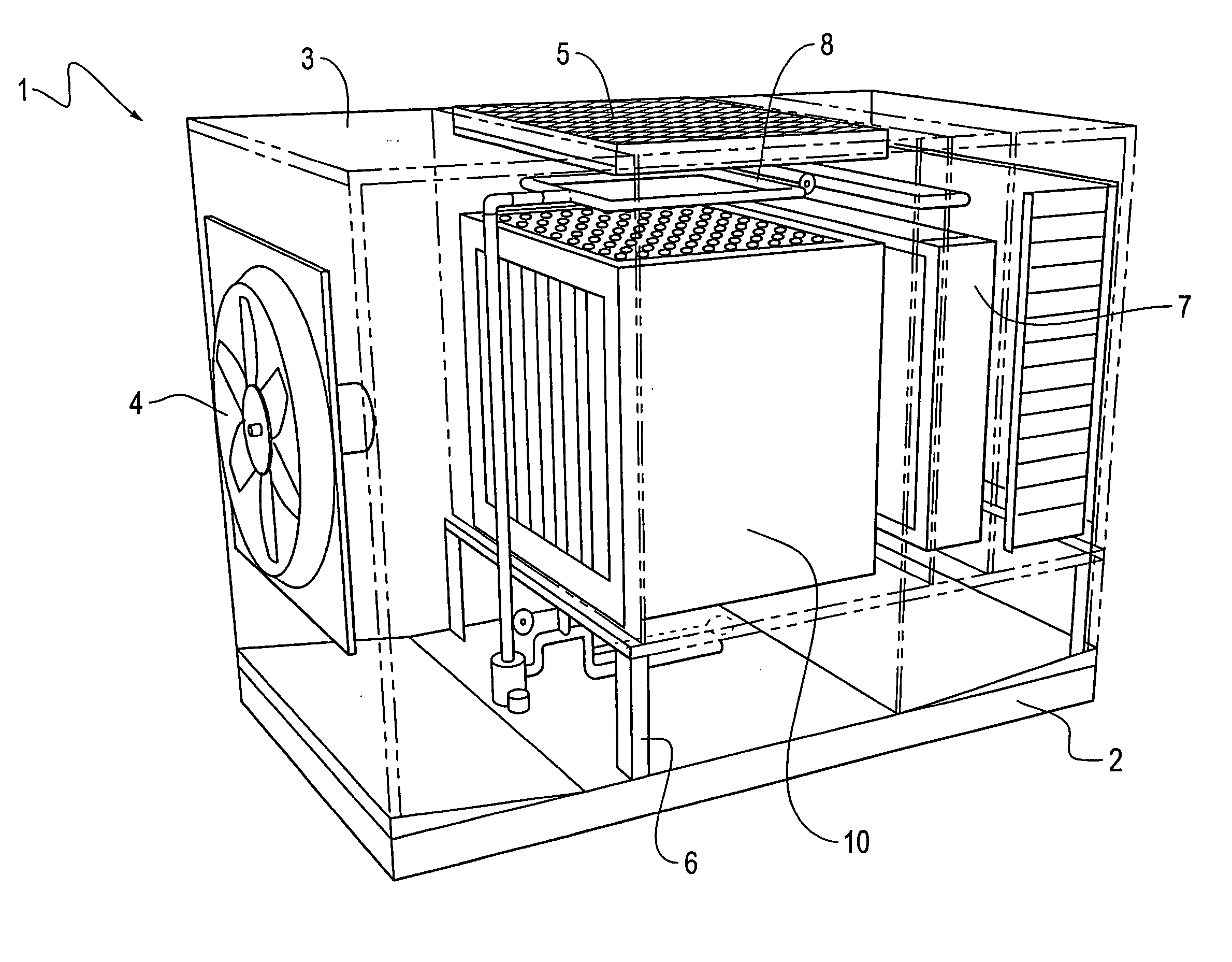 Indirect evaporative cooling heat exchanger