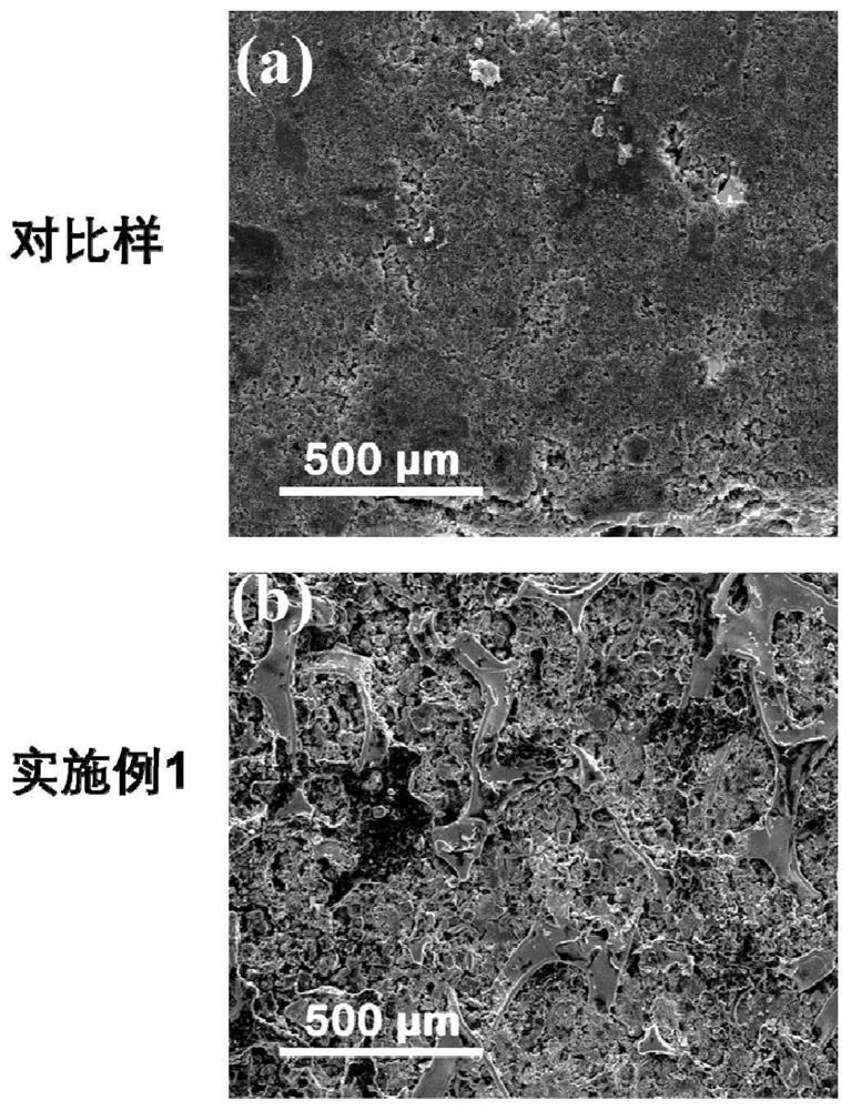 Three-dimensional porous material containing lithium alloy skeleton network, its composite lithium negative electrode material and preparation method