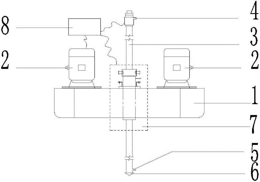 Power head device for high-pressure spraying and grouting and working method of power head device