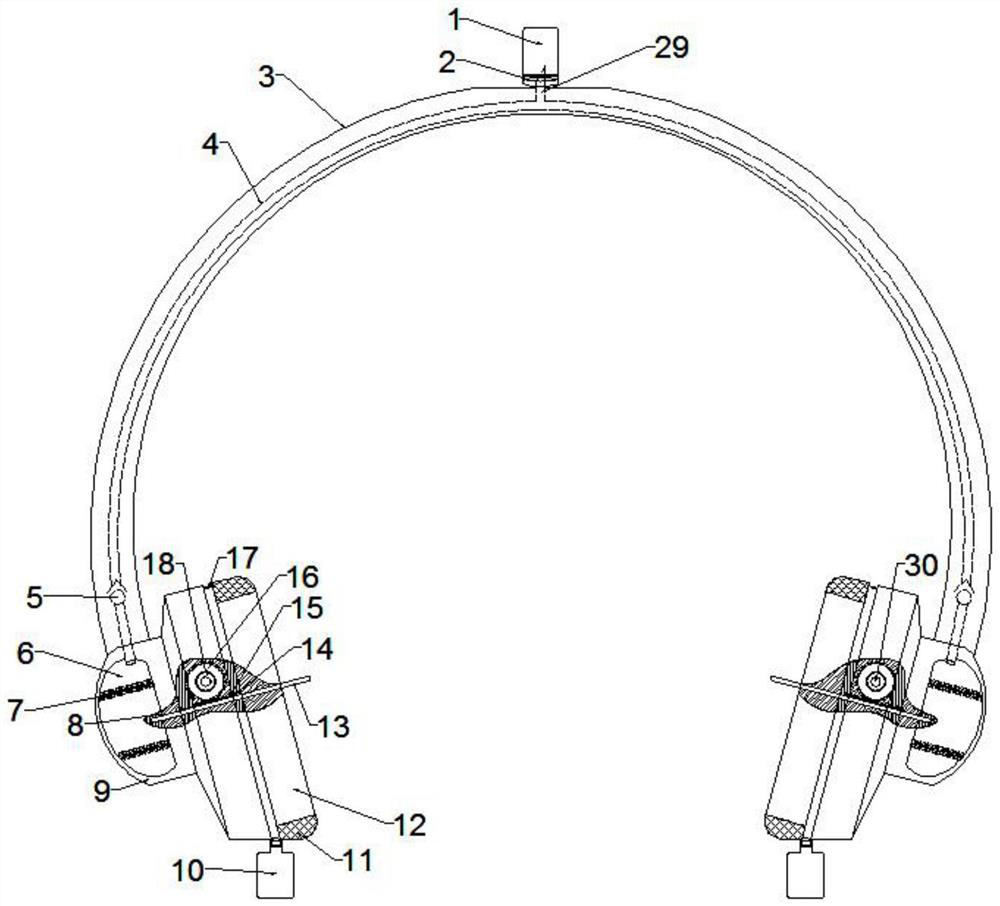 Head-mounted ear canal cleaning device and method