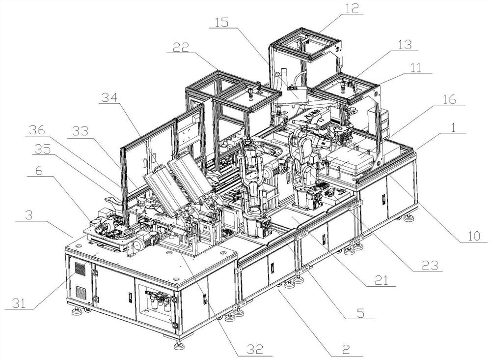 Novel intelligent sole pasting production line