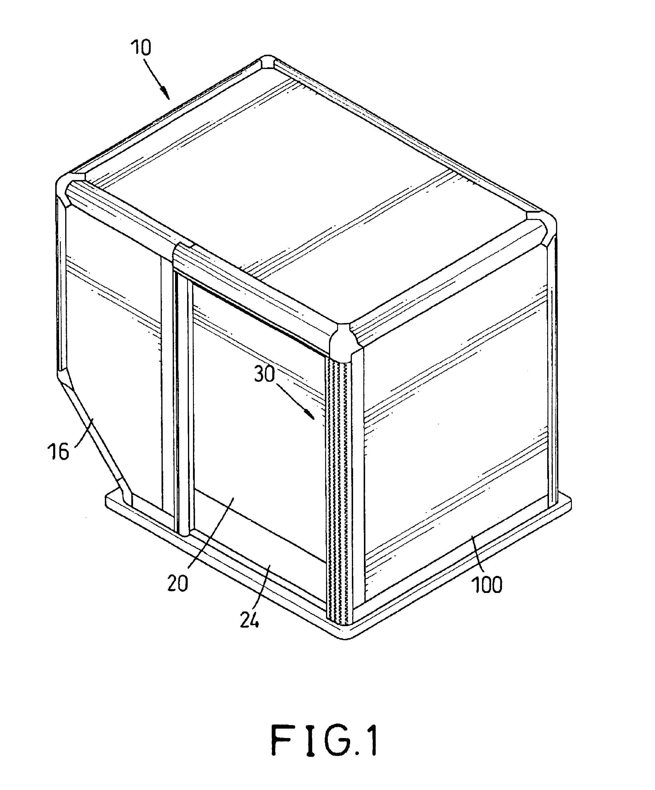 Strengthened door for a blast-resistant cargo container