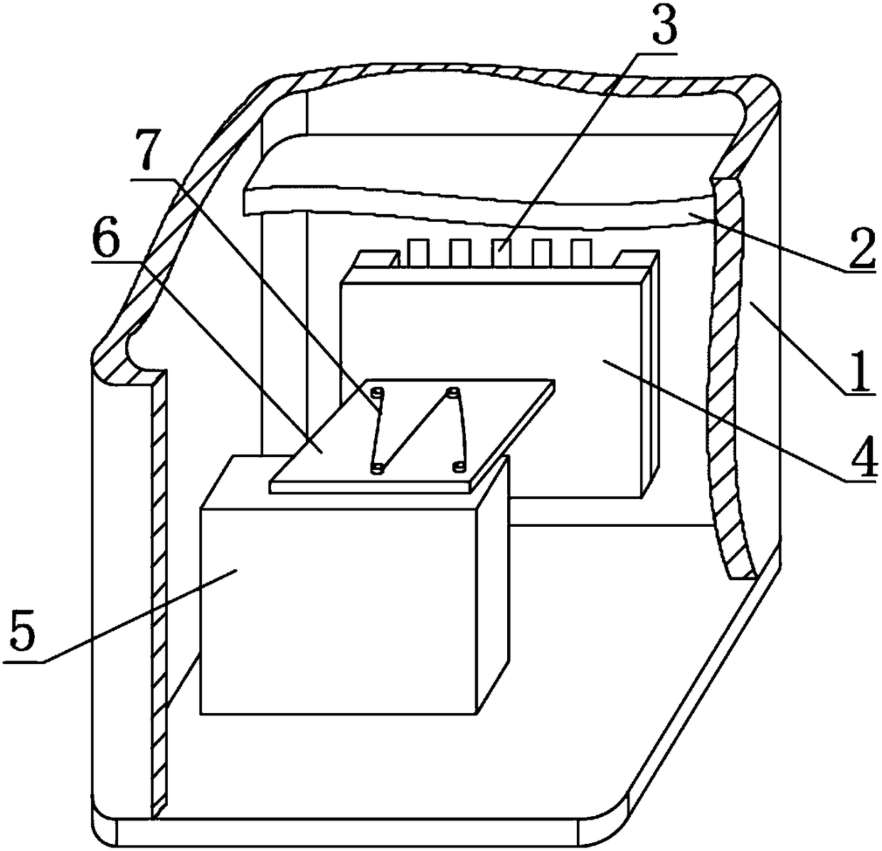 Intelligent household safe full-automatic fire extinguishing device