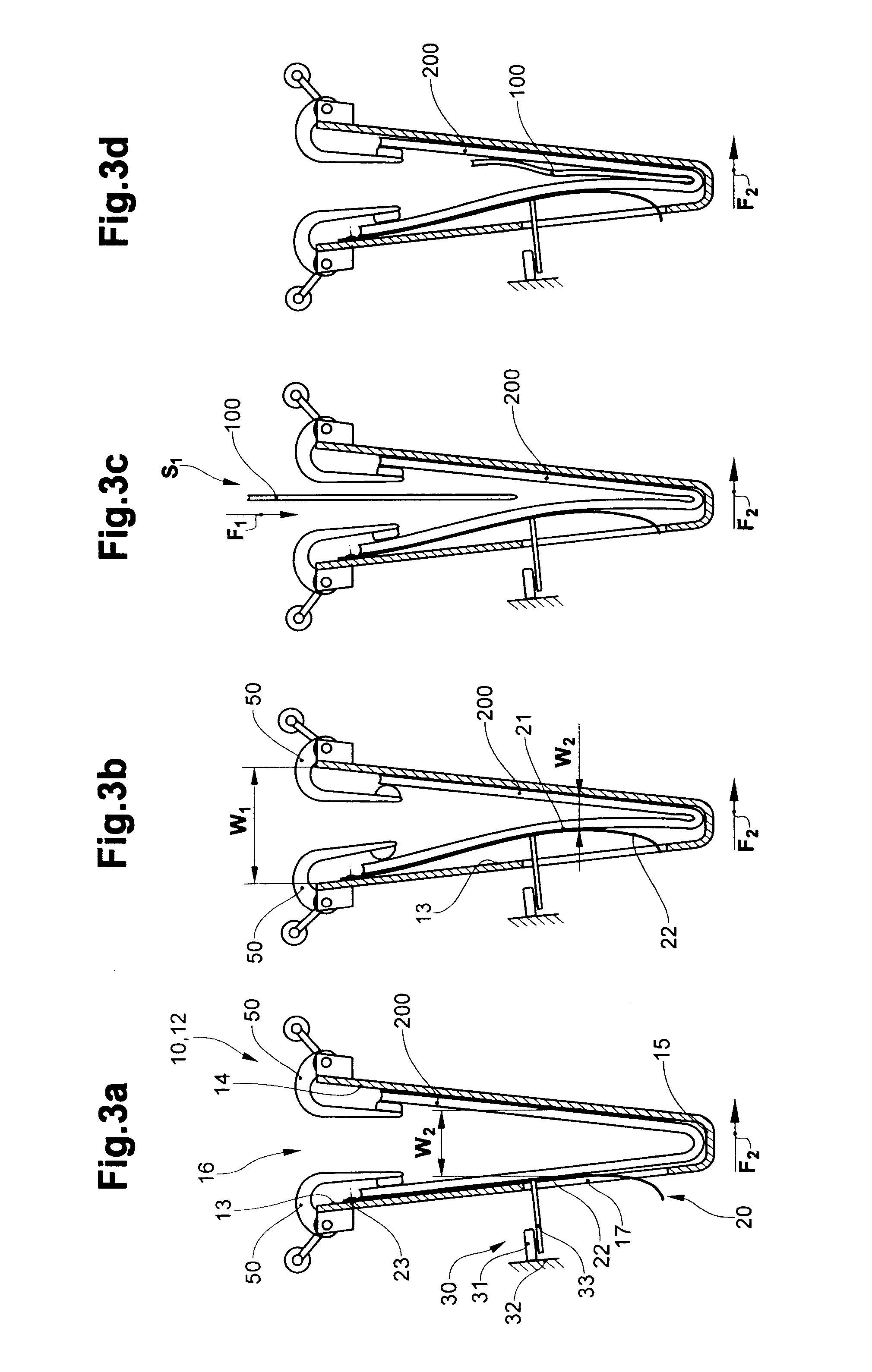 Device and method for taking over flexible, flat objects