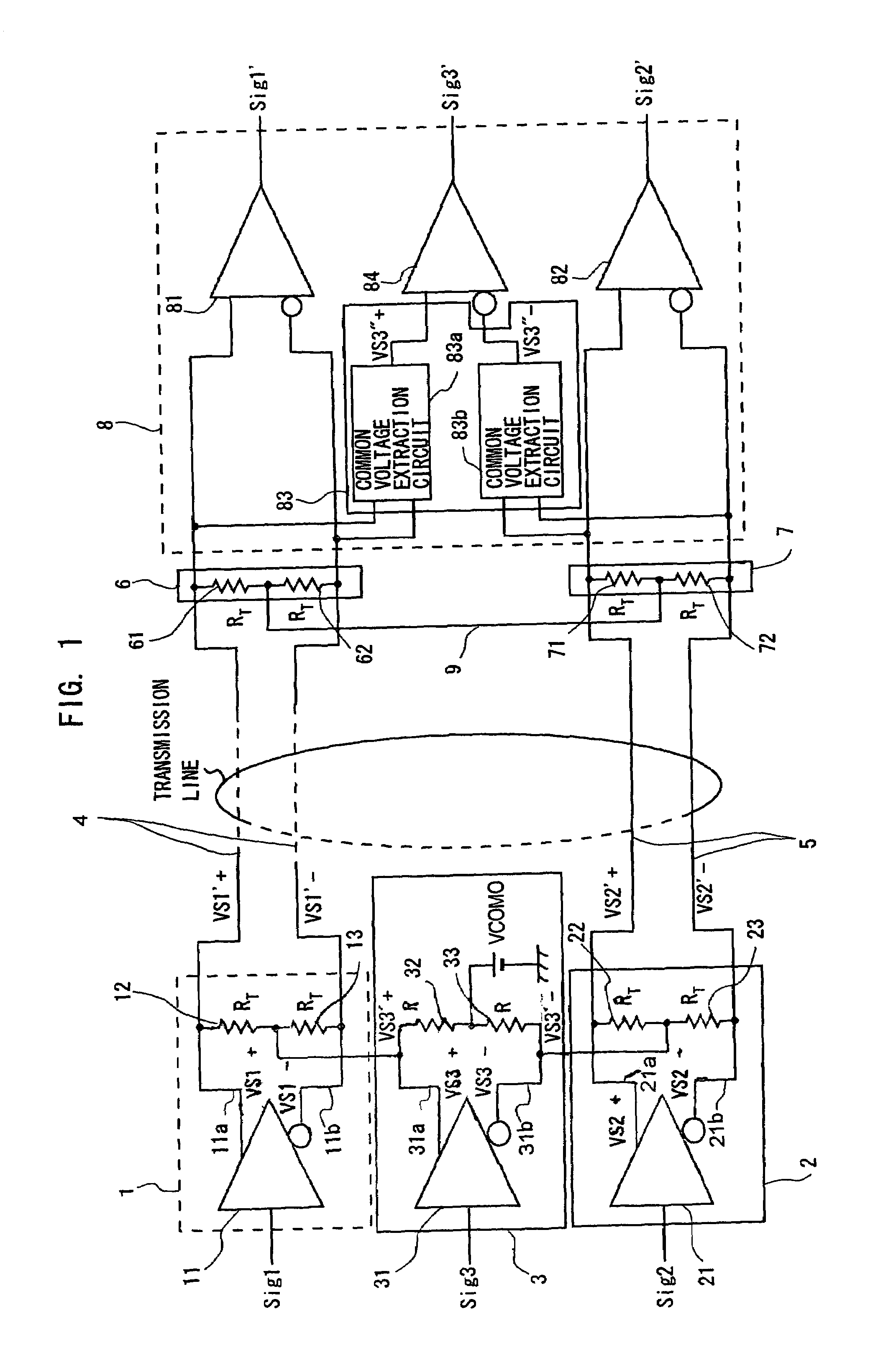 Differential signal receiving device and differential signal transmission system