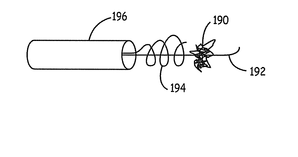 Fiber based embolism protection device