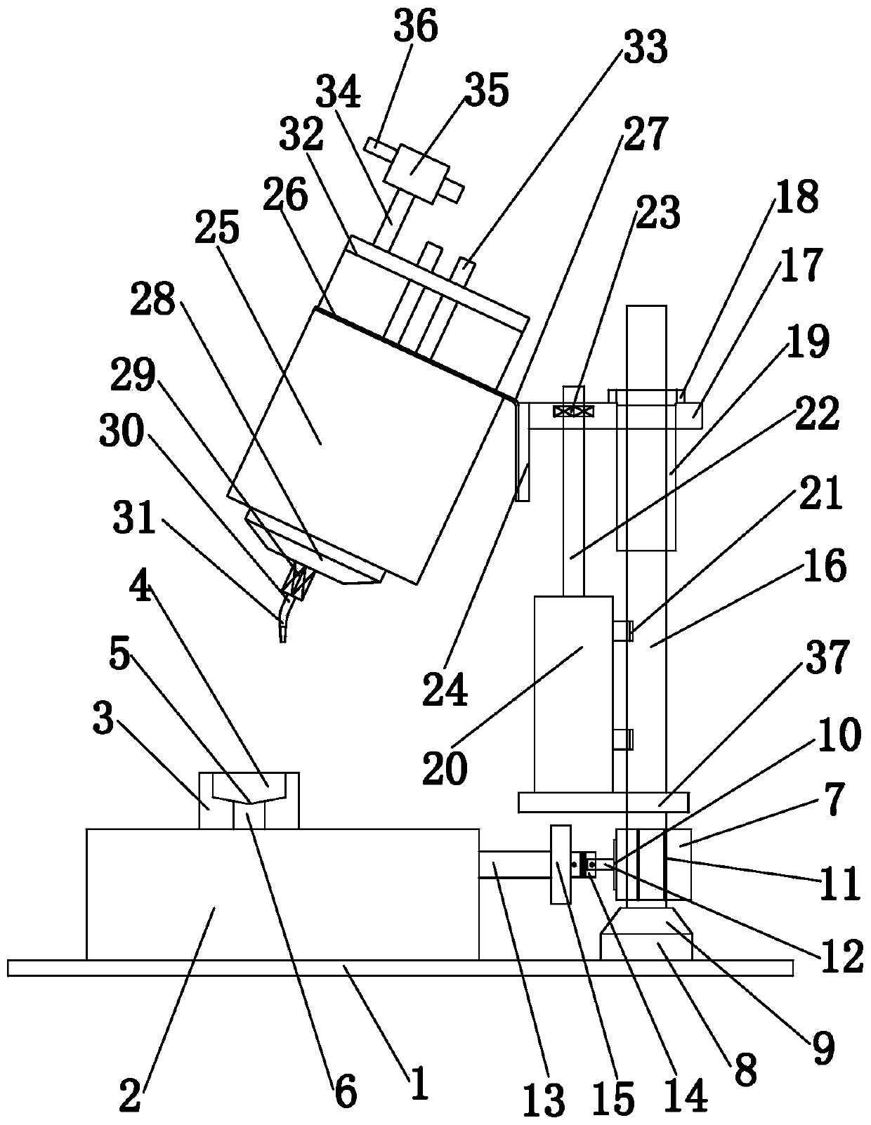 Breathing filter gluing machine