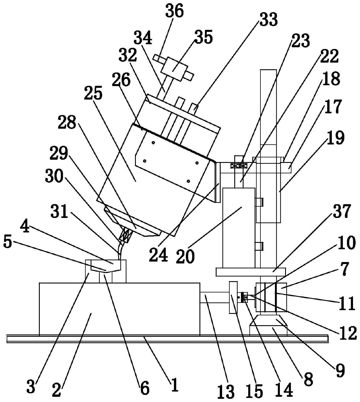 Breathing filter gluing machine