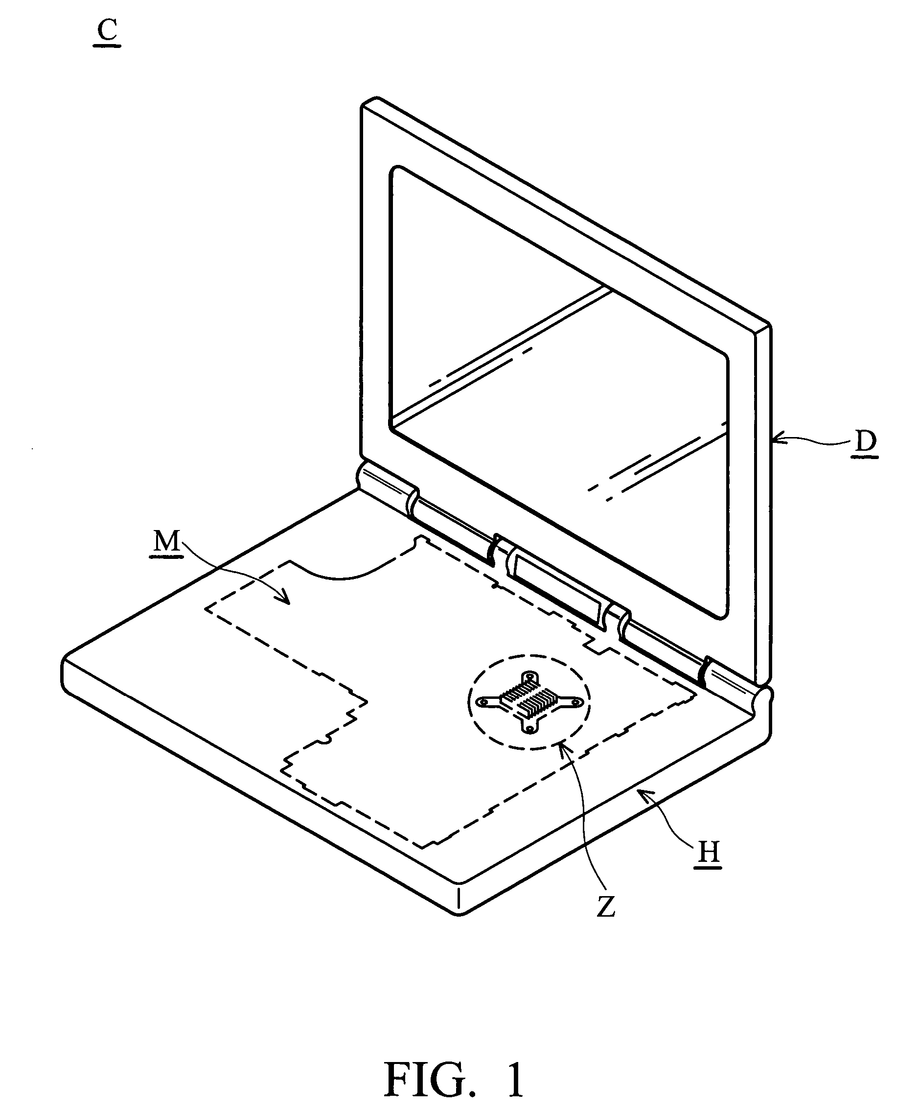 Electronic device and module structure thereof