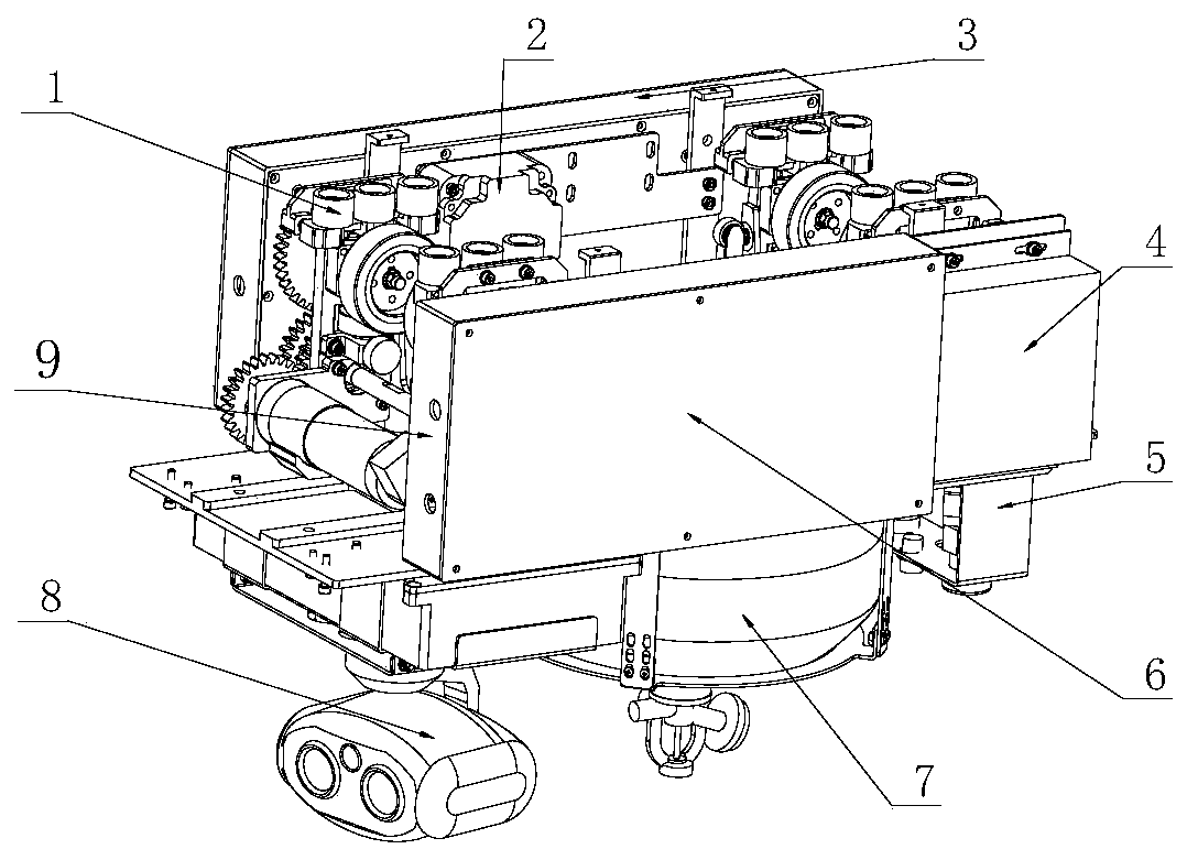 Tunnel and comprehensive pipe gallery intelligent fire-fighting robot, system and method