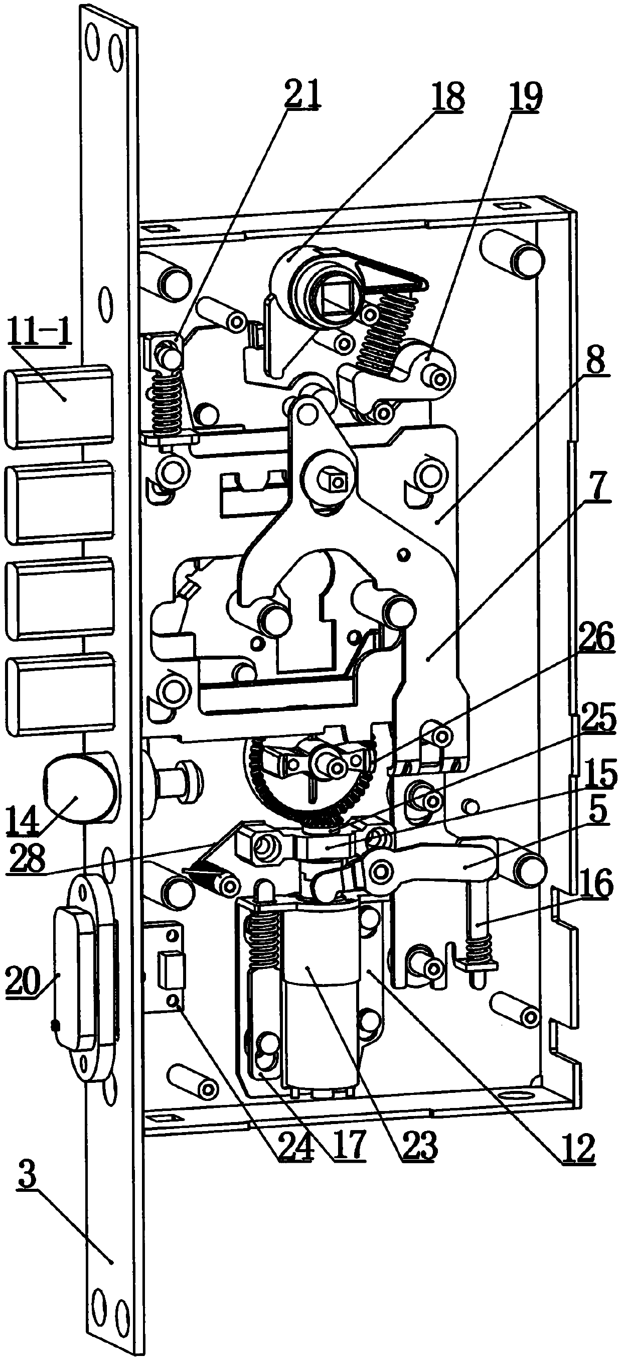 Intelligent lock structure