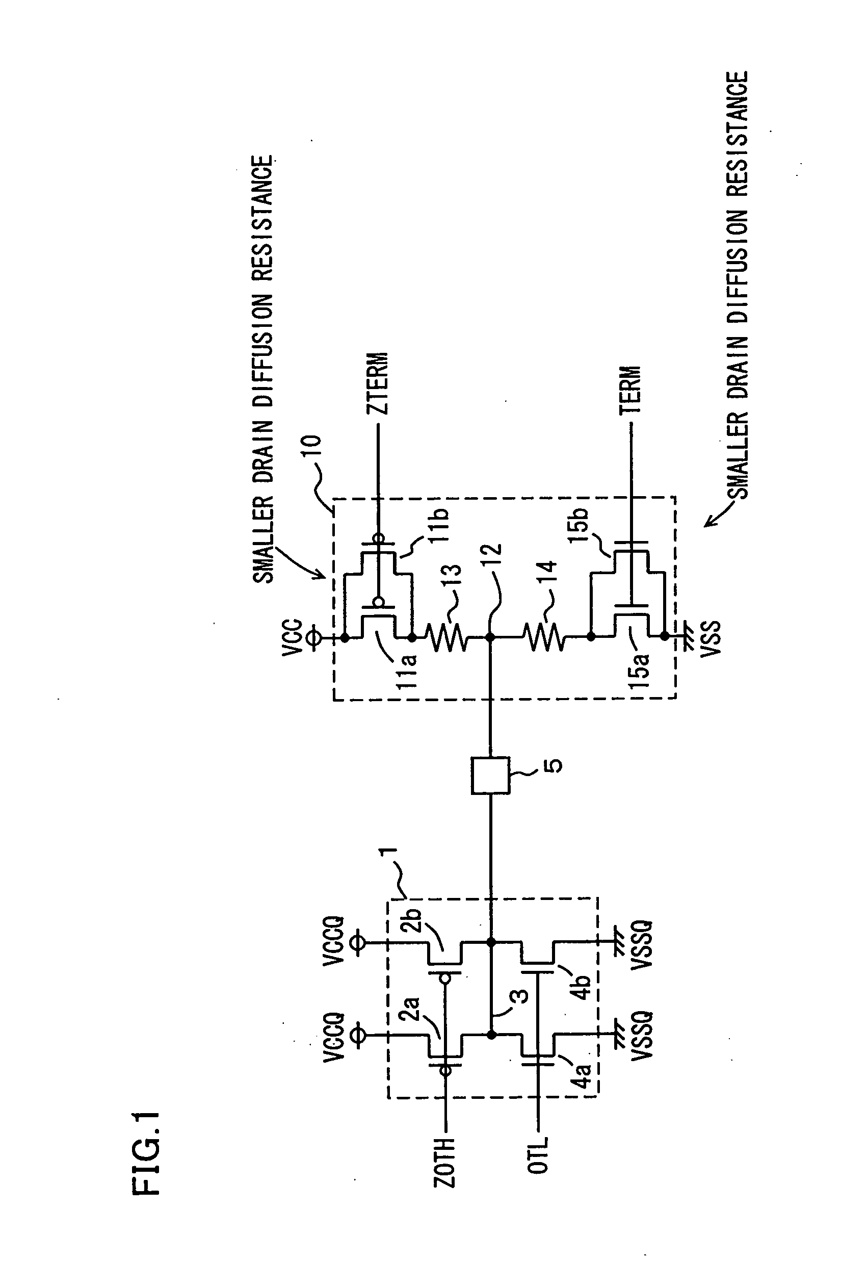 Semiconductor device with bus terminating function