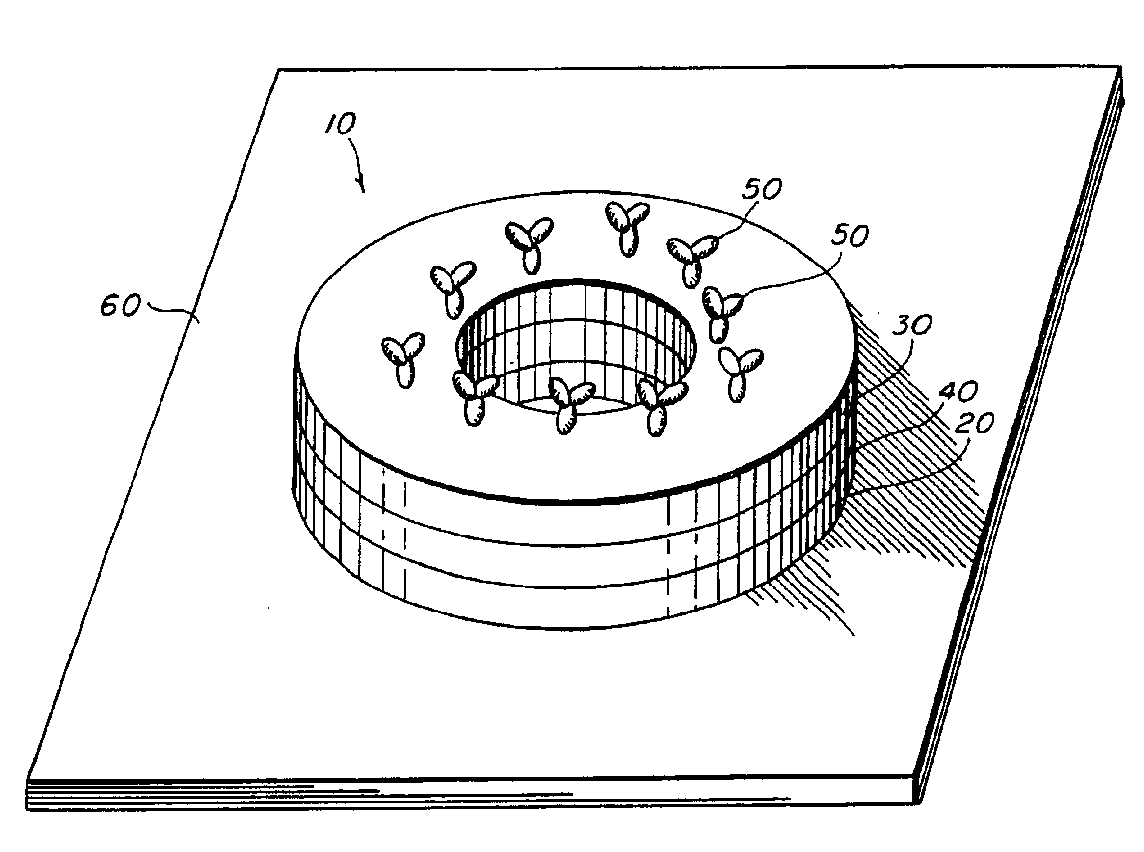 High efficiency magnetic sensor for magnetic particles