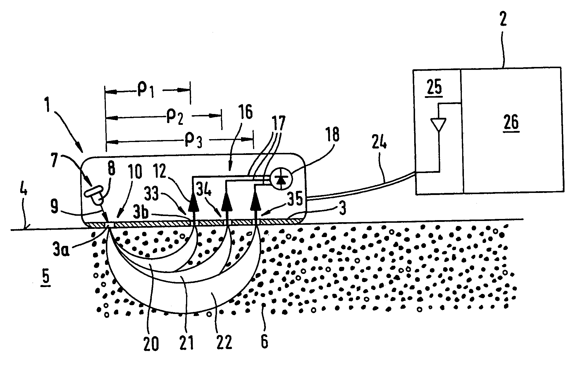 Method and device for determining a light transport parameter in a biological matrix