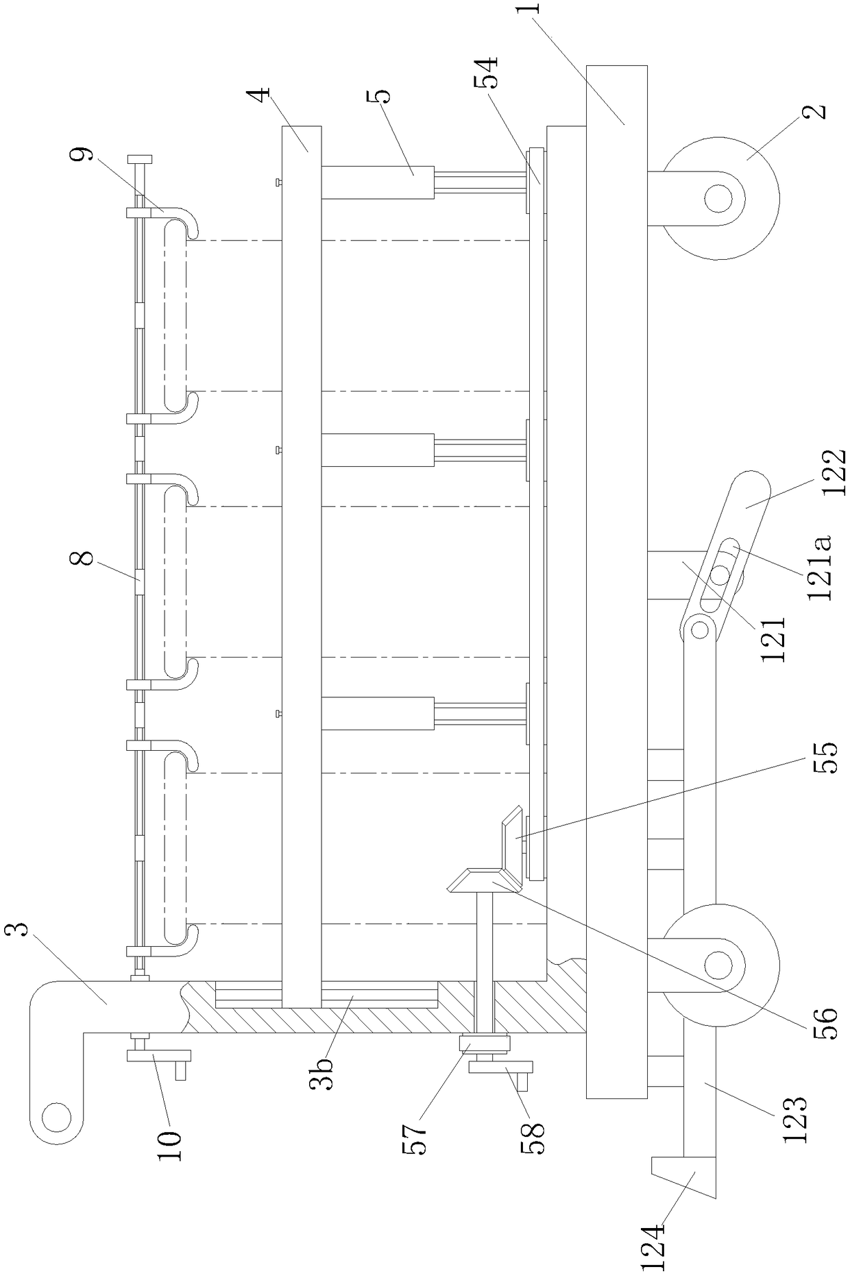 A pig feed barrel handling device