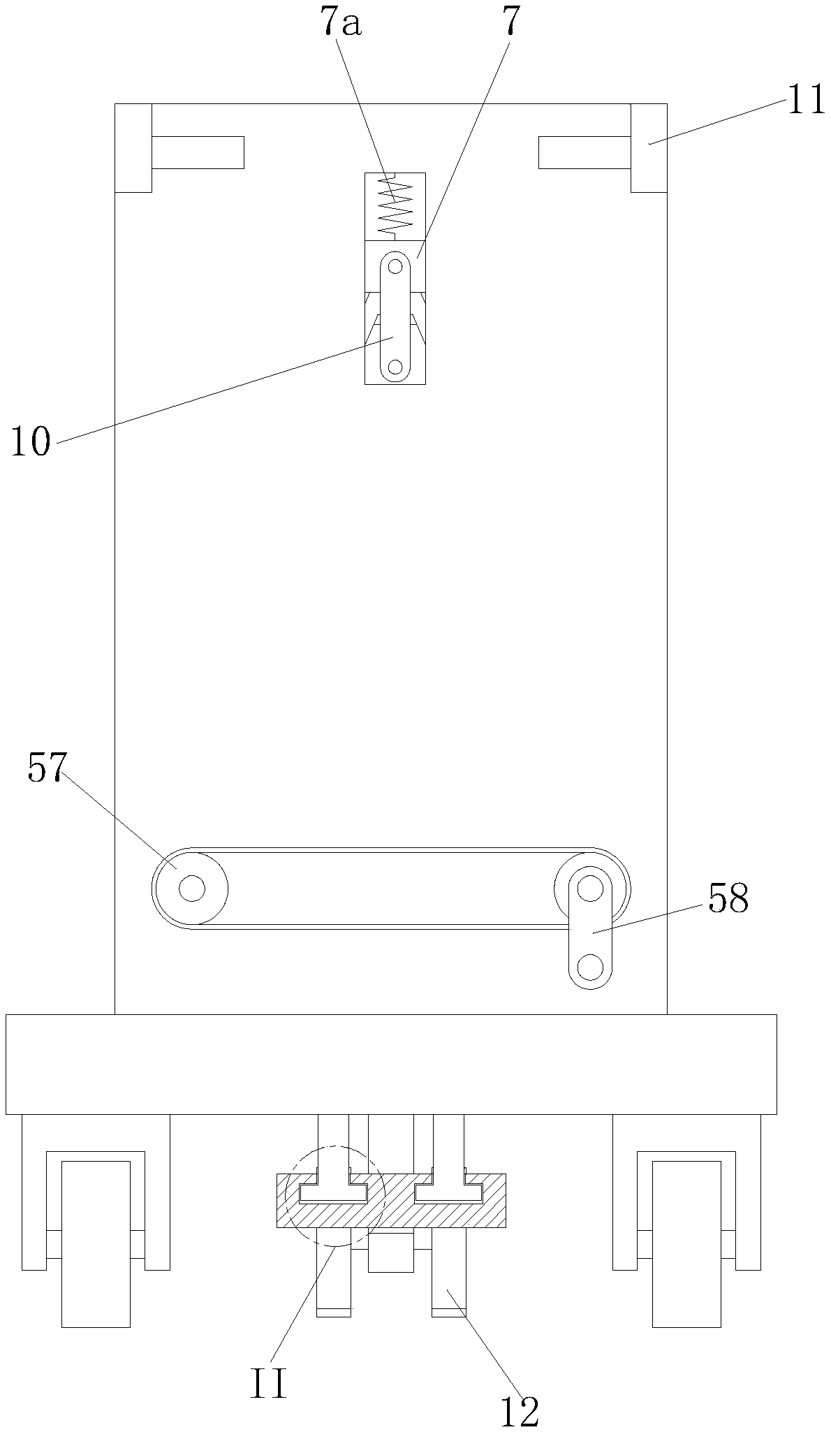 A pig feed barrel handling device